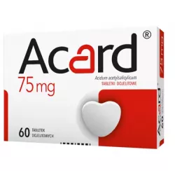 Acard 75 mg x 60 tabletek leki przeciwzakrzepowe WARSZAWSKIE ZAKŁ.FARM. POLFA S.A.