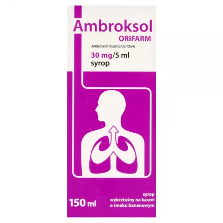 Ambroksol Orifarm syrop 30mg/5ml x 150 ml leki na kaszel TAKEDA PHARMA SP. Z O.O.