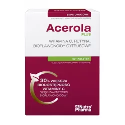 Acerola PLUS x 60 tabletek naturalne preparaty na odporność NUTROPHARMA SP. Z O.O.