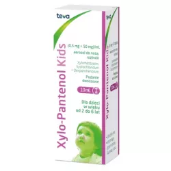 Xylo-Pantenol Kids areozol do nosa dla dzieci x 10 ml katar TEVA PHARMACEUTICALS POLSKA SP. Z O. O.