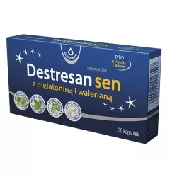 Destresan Sen z melatoniną i walerianą x 30 kapsułek Melisa OLEOFARM SP. Z O.O.