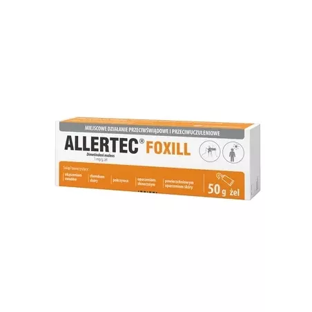 Allertec Foxill żel 1 mg/g x 50g maści na alergię ZAKŁADY FARMACEUTYCZNE POLPHARMA S.A.