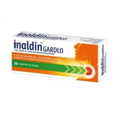 Inaldin Gardło tabletki do ssania 3mg x 20 tabletek leki na ból gardła i chrypkę BAUSCH HEALTH IRELAND LTD.