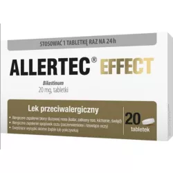 Allertec Effect 20 mg x 20 tabletek tabletki na alergię ZAKŁADY FARMACEUTYCZNE POLPHARMA S.A.