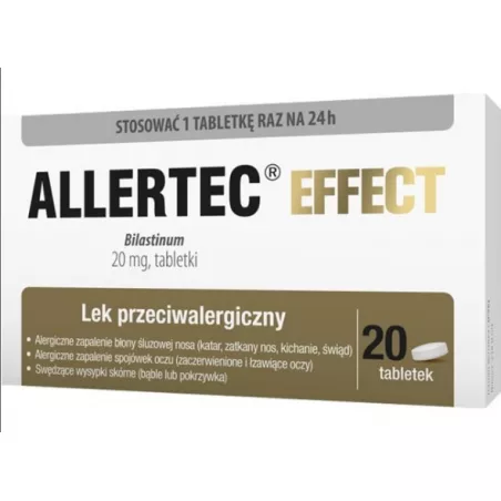 Allertec Effect 20 mg x 20 tabletek tabletki na alergię ZAKŁADY FARMACEUTYCZNE POLPHARMA S.A.