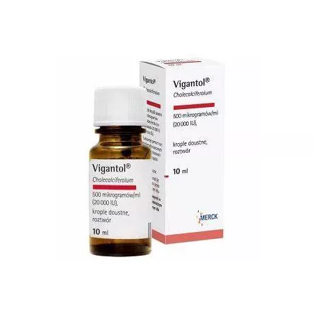 Vigantol krople 20000 IU/ml x 10ml Import równoległy witamina D PROCTER & GAMBLE HEALTH POLAND SPÓŁKA Z O.O.