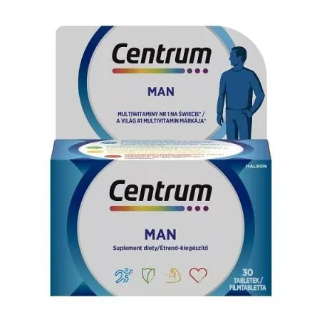 Centrum Man 30 tabletek witaminy dla mężczyzn GLAXOSMITHKLINE CONSUMER HEALTHCARE SP. Z O.O.