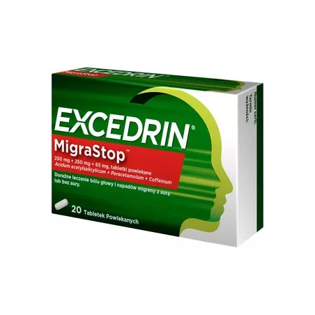 Excedrin migrastop x 20 tabletek migrena GLAXOSMITHKLINE CONSUMER HEALTHCARE SP. Z O.O.