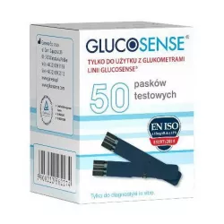 Glucosense - test paskowy_50 pasków paski testowe do glukometrów GENEXO SP. Z O.O.