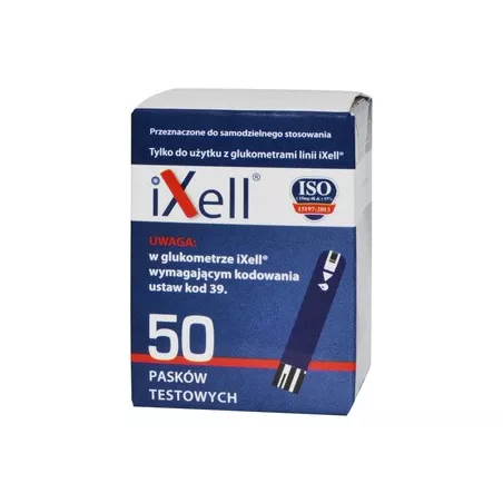 Ixell test paskowy x 50 szt paski testowe do glukometrów GENEXO SP. Z O.O.