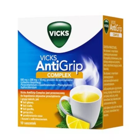 Vicks Antigrip Complex 10 saszetek leki na gorączkę WICK PHARMA ZWEIGNIEDERLASSUNG DER PROCTER & GAMBLE GMBH