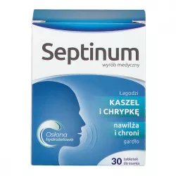 Septinum tabletki do ssania x 30 tabletek leki na ból gardła i chrypkę N.P.ZDROVIT SP Z O.O.