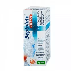 Septolete Ultra aerozol do ust x 30 ml leki na ból gardła i chrypkę KRKA D.D. NOVO MESTO