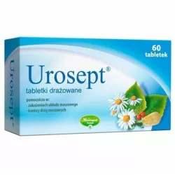 Urosept tabletki drażowane x 60 tabletek infekcje POZNAŃSKIE ZAKŁADY ZIELARSKIE "HERBAPOL" S.A.
