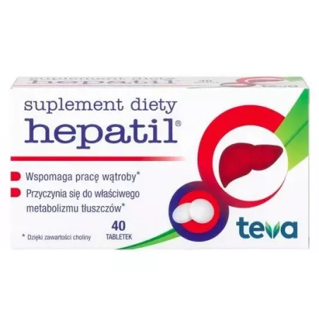 Hepatil tabletki 0.15g x 40 tabletek niestrawność TEVA PHARMACEUTICALS POLSKA SP. Z O. O.