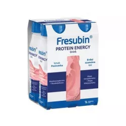 Fresubin Protein Energy Drink smak poziomkowy 4 x 200 ml żywienie medyczne FRESENIUS KABI POLSKA SP. Z O.O.