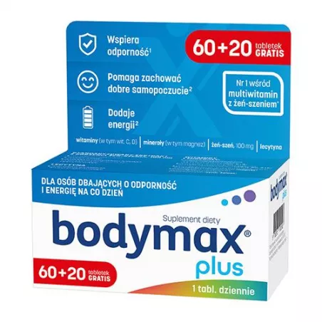 Bodymax Plus x 80 tabletek Multiwitaminy ORKLA CARE S.A.