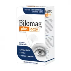 Bilomag plus oczy tabletki powlekane x 75 tabletek tabletki na wzrok NATUR PRODUKT PHARMA SP. Z O.O.