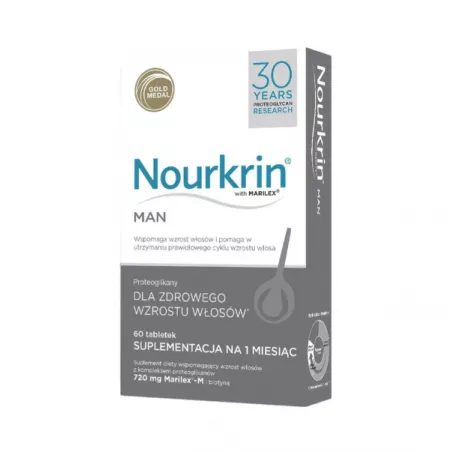 Nourkrin Man 60 tabletek Skóra Włosy i paznokcie Nourkrin Man 60 tabletek Skóra Włosy i paznokcie