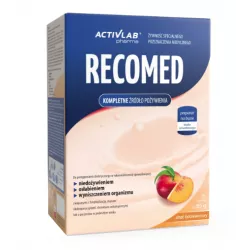 Recomed smak brzoskwiniowy 6 saszetek ( data ważności 29.08.2025 ) żywienie medyczne UNIPRO SP. Z O.O.