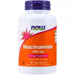 Now Foods Niacinamide ( Witamina B3 ) 500mg x 100 kapsułek Sprawny umysł NOW FOODS