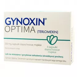 Gynoxin Optima 200 mg x 3 kapsułki dopochwowe miękkie (import równoległy) infekcje intymne RECORDATI POLSKA SP. Z O.O.
