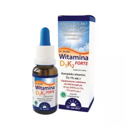 Dr. Jacob's Witamina D3K2 Forte krople x 20 ml witamina D DR. JACOBS POLAND RADOSŁAW ARASZKIEWICZ