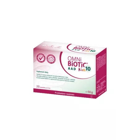 Omni-Biotic 10 AAD Kids x 20 saszetek zdrowy brzuszek (kolka refluks probiotyki) APG AllegroSan Pharma GmbH Omni-Biotic 10 AAD Kids x 20 saszetek zdrowy brzuszek (kolka refluks probiotyki) APG AllegroSan Pharma GmbH