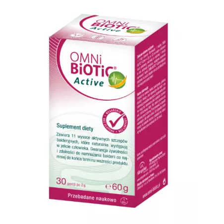 Omni-Biotic Active x 60 g ( data ważności 30.09.2025 ) probiotyki na trawienie APG AllegroSan Pharma GmbH