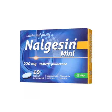 Nalgesin mini 220mg x 10 tabletek tabletki przeciwbólowe KRKA D.D. NOVO MESTO