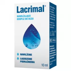 Lacrimal krople nawilżające do oczu 10 ml krople do oczu WARSZAWSKIE ZAKŁ.FARM. POLFA S.A.