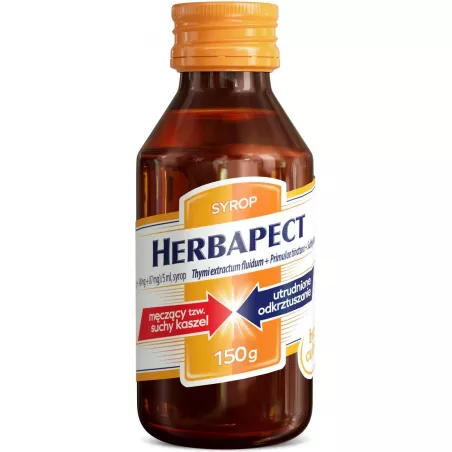 Herbapect syrop 150 g aflofarm AFLOFARM FARMACJA POLSKA SP. Z O.O. Herbapect syrop 150 g aflofarm AFLOFARM FARMACJA POLSKA SP. Z O.O.