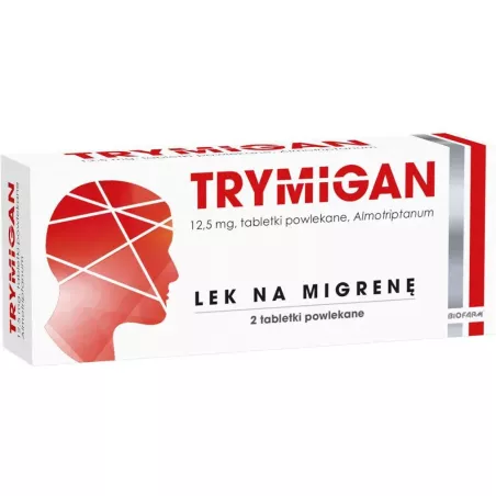 Trymigan tbl-p 12,5 mg x 2 tabletki migrena BIOFARM SP.Z O.O.