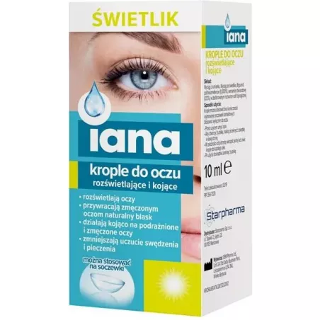 IANA ŚWIETLIK krople do oczu rozświetlające i kojące x 10 ml krople do oczu STARPHARMA SP.Z O.O.