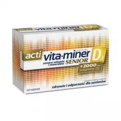 Acti Vita-miner Senior D3 x 60 tabletek witaminy dla seniora AFLOFARM FARMACJA POLSKA SP. Z O.O.