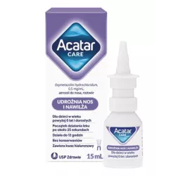 Acatar Care aerozol do nosa 0,5mg/ml x 15ml pięlęgnacja nosa US PHARMACIA SP. Z O.O.