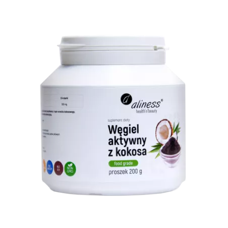 Ali Węgiel aktywny z kokosa proszek x 200g niestrawność Ali Węgiel aktywny z kokosa proszek x 200g niestrawność