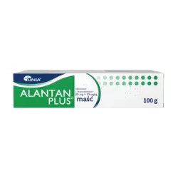 Alantan-plus maść 20mg+50mg x 100 g Skóra Włosy i paznokcie