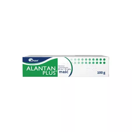 Alantan-plus maść 20mg+50mg x 100 g Skóra Włosy i paznokcie