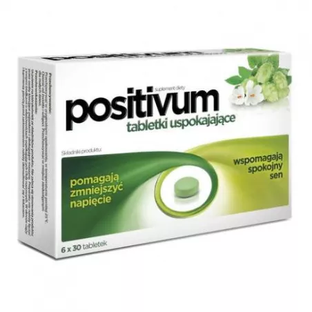 Positivum tabletki uspokajające x 180 tabletek Spokój i Sen AFLOFARM FARMACJA POLSKA SP. Z O.O.