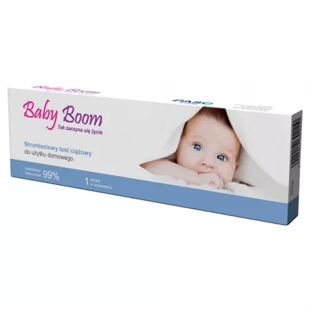 Test ciążowy BABY BOOM strumieniowy x 1szt Misję Mamy PASO-TRADING SP. Z O.O.