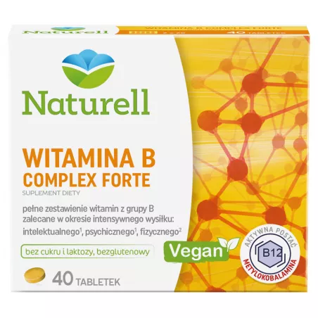 Naturell Witamina B Complex Forte x 40 tabletek witaminy z grupy B NATURELL POLSKA S.A. Naturell Witamina B Complex Forte x 40 tabletek witaminy z grupy B NATURELL POLSKA S.A.