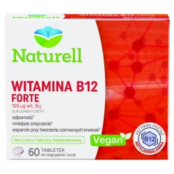 Naturell Witamina B12 Forte x 60 tabletek do rozgryzania i żucia witaminy z grupy B USP ZDROWIE SP. Z O.O