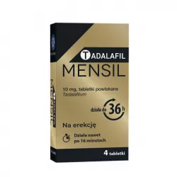 Tadalafil Mensil 10 mg x 4 tabletki powlekane Seks PRZEDSIĘBIORSTWO PRODUKCJI FARMACEUTYCZNEJ HASCO-LEK S.A.