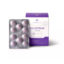 Colostrum Genactiv Junior czarny bez x 60 tabletek do ssania colostrum Genactiv