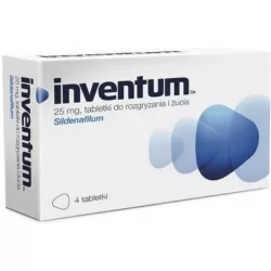 Inventum tabletki do rozgryzania i żucia 25 mg 4 tabletki Potencja⁸³ AFLOFARM FARMACJA POLSKA SP. Z O.O.