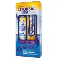 Zdrovit Litorsal Senior+ dla diabetyków + multiwitamina 1 zestaw Elektrolity N.P.ZDROVIT SP Z O.O.