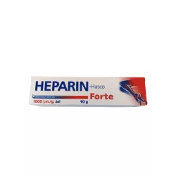 Heparin Hasco forte 1000 j.m./g 90 g żel Preparaty na krążenie PRZEDSIĘBIORSTWO PRODUKCJI FARMACEUTYCZNEJ HASCO-LEK S.A.