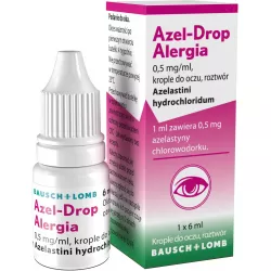 Azel-Drop Alergia krople do oczu x 6ml krople do oczu na alergię BAUSCH HEALTH IRELAND LTD.