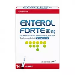 Enterol Forte prosz 500mg x 14 sasz probiotyki na trawienie